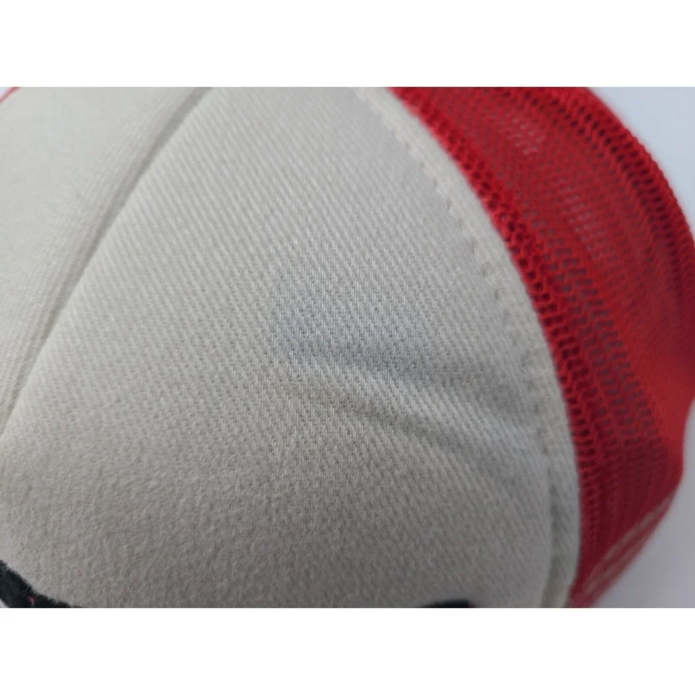 NC State University Wolfpack Adidas Distressed Mesh Trucker Snapback Hat Cap Men